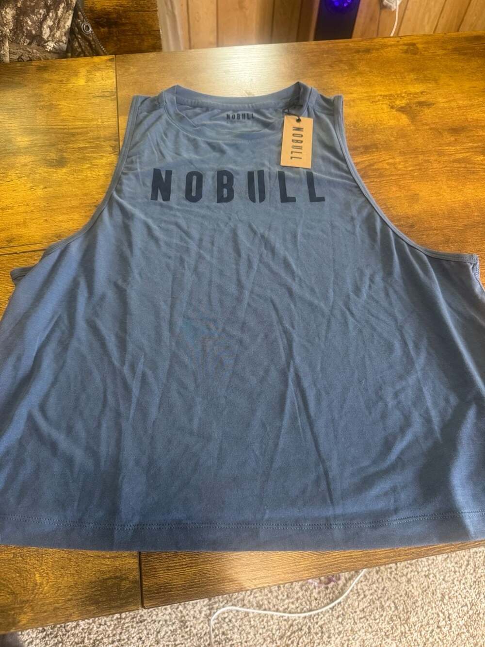 Nobull Women's Muscle Tank Top in Blue, Size Large
